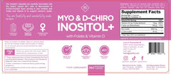 Optify Inositol for Women bottle back highlights 40:1 ratio for potency