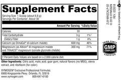 Serving size of OptiMag Plus Calcium pear flavor