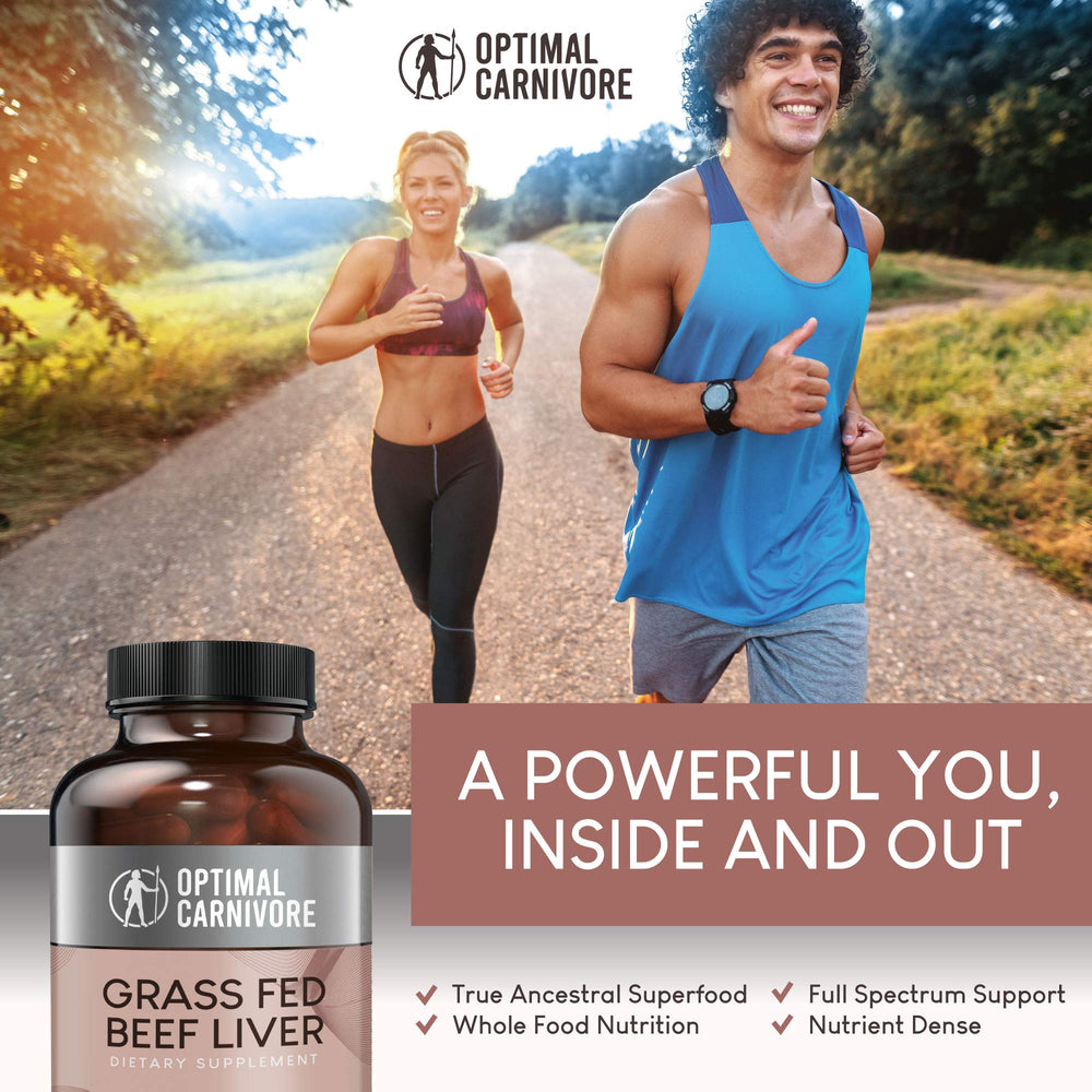 Close-up view of freeze-dried beef liver capsules against a light background