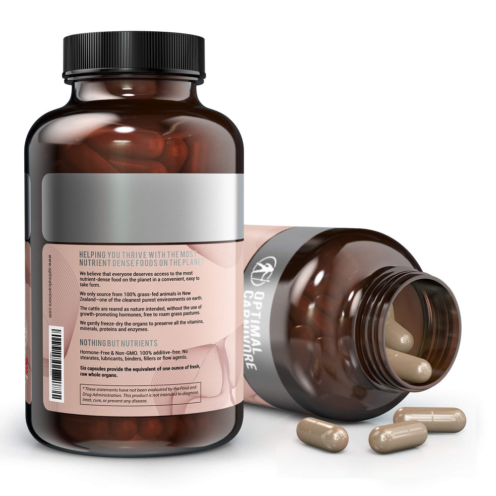 Labels indicating grass-fed, hormone-free, pesticide-free and GMO-free sourcing