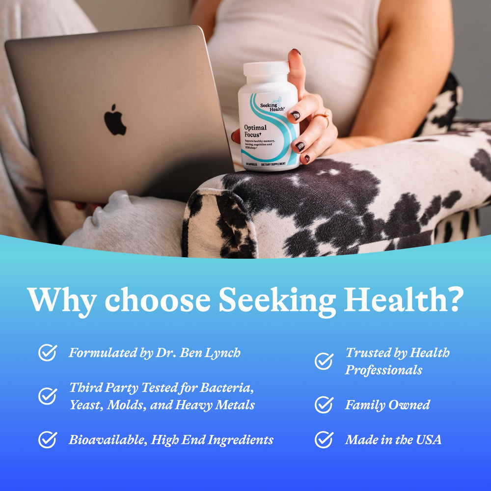 Key benefits: stimulant-free, caffeine-free, sugar-free focus support