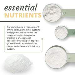 Tri-peptide glutathione form emphasizing superior absorption