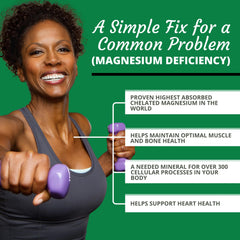 Capsules arranged to represent 432 mg magnesium glycinate per serving