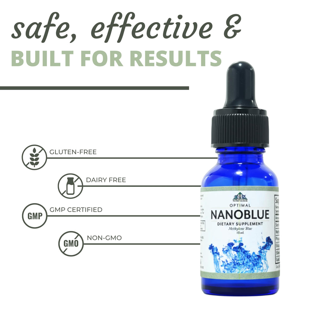 Optimal Health Systems NanoBlue GMP-certified USA-made facility exterior.