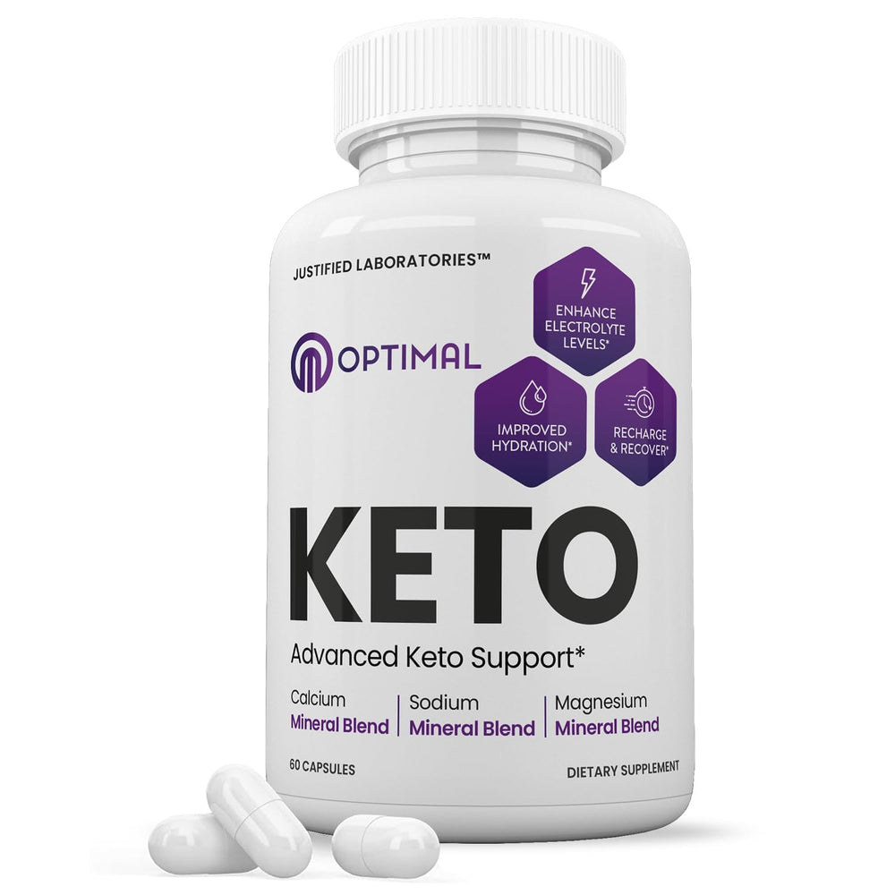 Front label of Optimal Max Keto Pills 1275mg