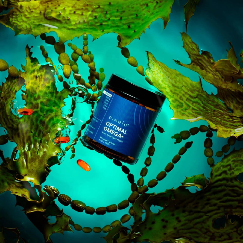 Illustration showing microalgae as omega-3 source