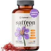 Bottle of Optimal Prime Saffron Supplement with label