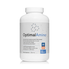OptimalAmino tablets bottle with label