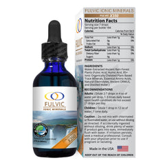 Label highlighting X350 concentration and Patented BioActive Fulvic Acid