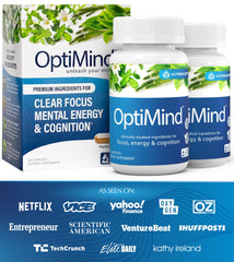 Optimind made in USA GMP seal indicating quality and safety.
