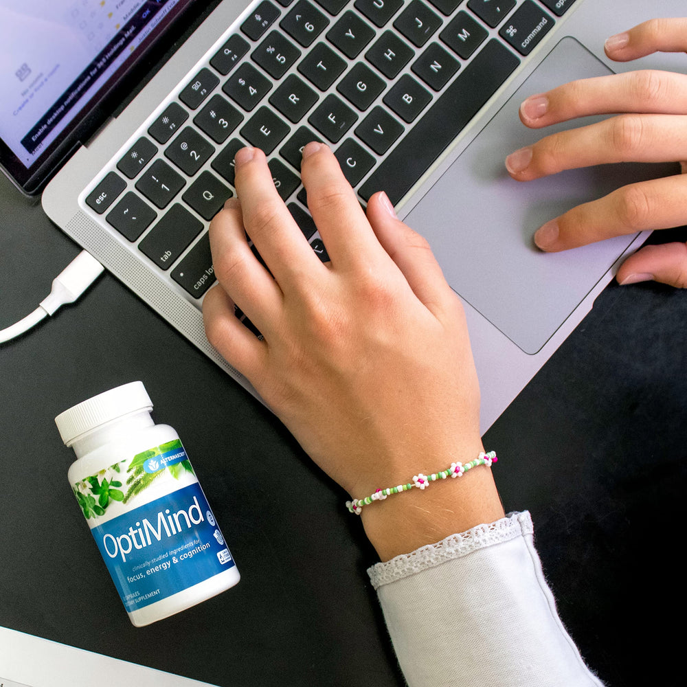 Optimind phosphatidylserine 50% illustrating cognitive support ingredients.