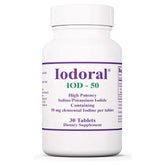 Front view of Optimox Iodoral 50 mg bottle