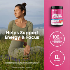 Label details for Optimum Nutrition Amino Energy Watermelon 30 servings