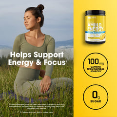 Nutrition facts panel for Amino Energy Plus Hydration Pineapple Twist.