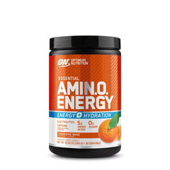 Amino Energy powder dispensed from scoop