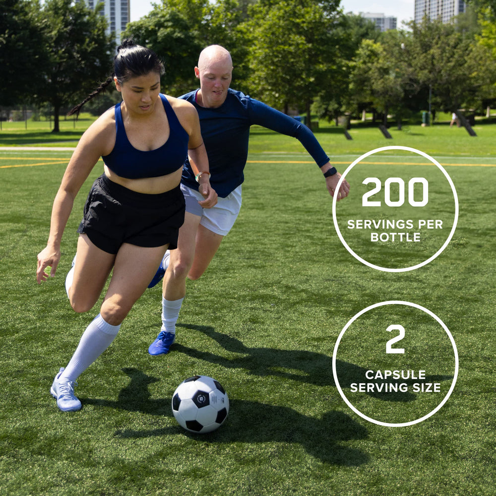 Two-capsule serving size illustration for BCAA 1000