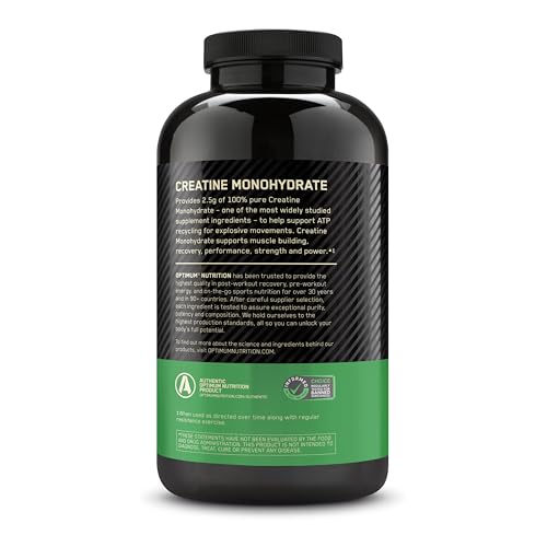 Optimum Nutrition Creatine 2500 keto-friendly supplement option for workouts
