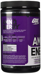Optimum Nutrition Essential Amino Energy Concord Grape dissolved in water offers a refreshing workout sip
