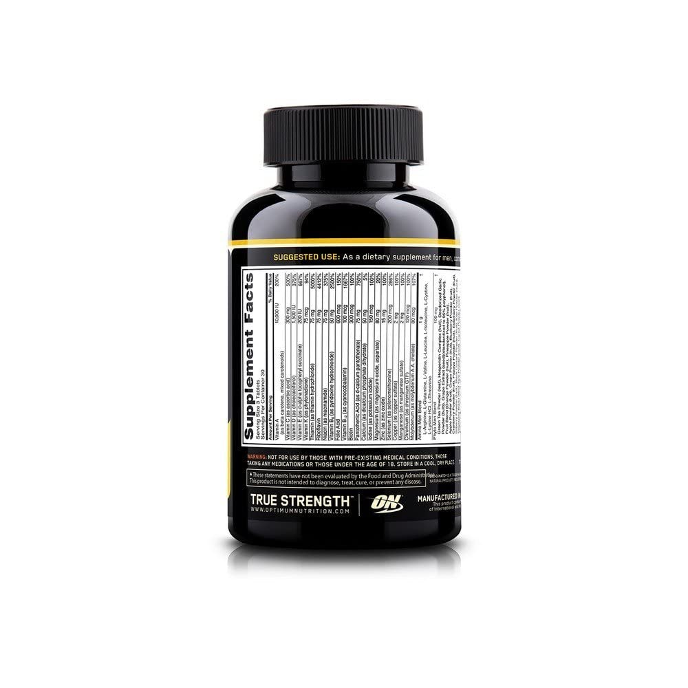 Optimum Nutrition Opti-Men serving spoon image showing convenient daily portion for steady intake
