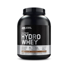 Optimum Nutrition Platinum Hydrowhey Turbo Chocolate tub front view