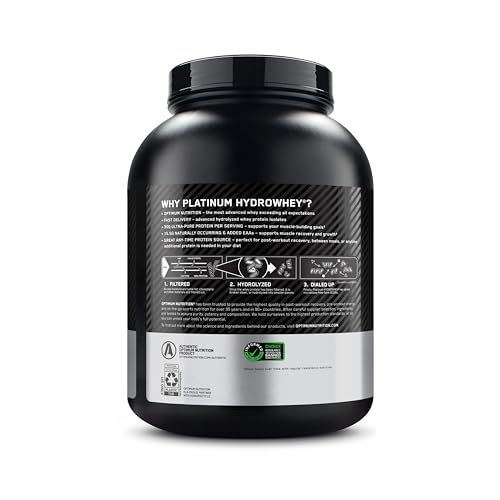 Nine-image set showcasing Optimum Nutrition Platinum Hydrowhey Turbo Chocolate