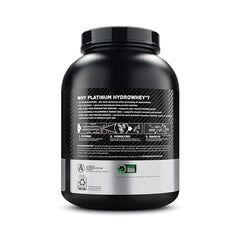Nine-image set showcasing Optimum Nutrition Platinum Hydrowhey Turbo Chocolate