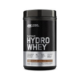 Optimum Nutrition Platinum Hydrowhey Turbo Chocolate bottle shows fast-acting protein for post-workout recovery.