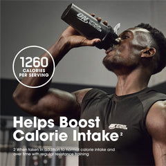 Front view of Serious Mass Chocolate 12 lb jar