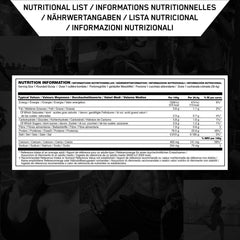 Optimum Nutrition Whey Gold Standard 5 pound container on kitchen counter.