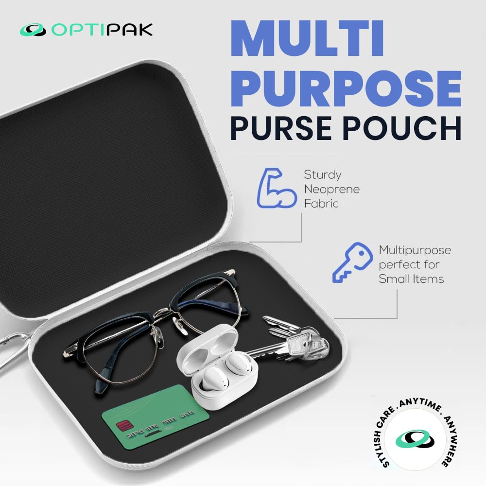 Back view of Optipak antifog spray kit in black slim case packaging
