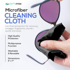 Antifog spray being used on glasses on the go