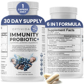 Front view of OPTIVIDA 6-in-1 Synbiotic bottle