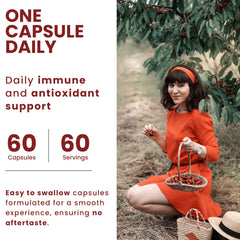 Immune support iconography for Acerola Cherry Capsules