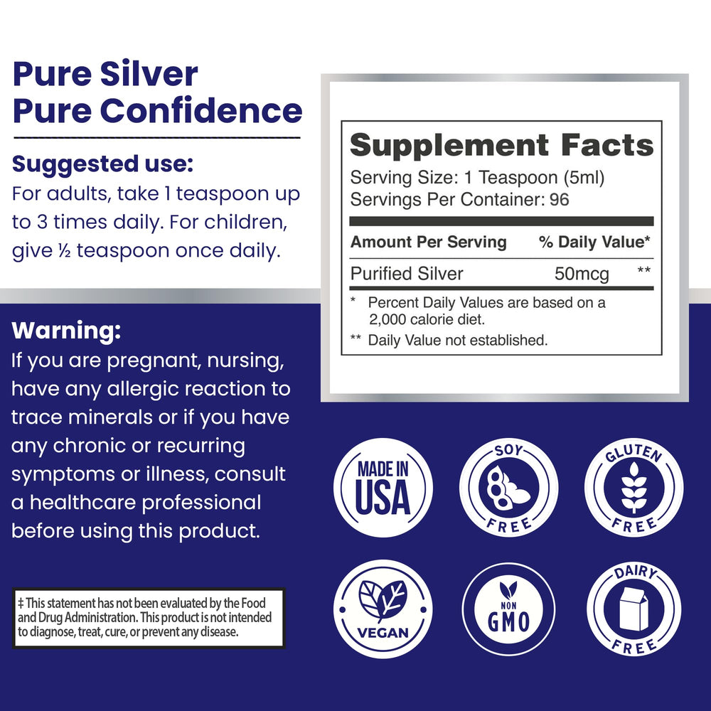 Neutral-taste colloidal silver liquid without metallic aftertaste