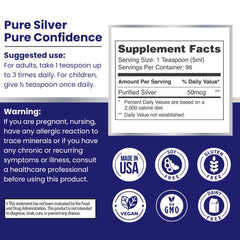 Neutral-taste colloidal silver liquid without metallic aftertaste
