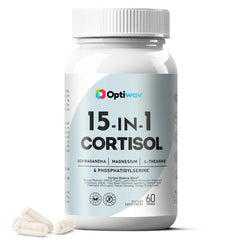 Optiwav Cortisol Detox bottle with 60 capsules