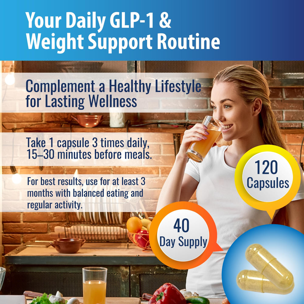 Capsules arranged next to bottle on white background