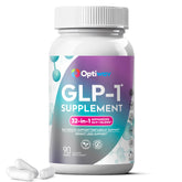 Optiwav GLP-1 supplement bottle for daily energy support and metabolism balance.