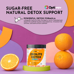 Close-up of ingredients: Micronized Zeolite Clinoptilolite and Broken Cell Wall Chlorella