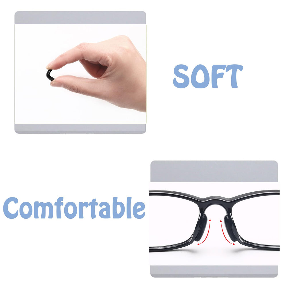 Soft silicone nose pad material close-up