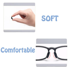 Soft silicone nose pad material close-up