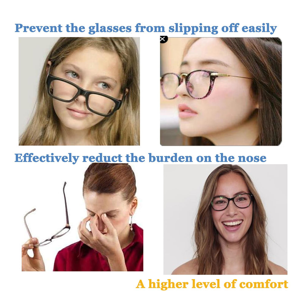 Nose pads compatible with flat optical frames and sunglasses