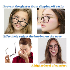 Nose pads compatible with flat optical frames and sunglasses