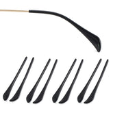 OPUGIT anti-slip eyeglass end tips black - 70 mm length - 4 pairs