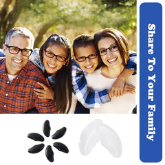 Easy application of adhesive nose pads to full-rim frames