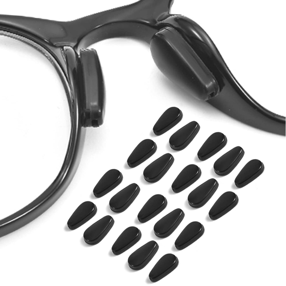 OPUGIT Eyeglass Nose Pads in black with adhesive anti-slip and airbag design