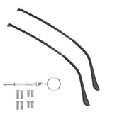 OPUGIT metal glasses temple in black - front view