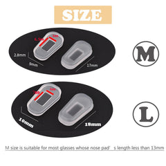 L size nose pads 10x18 mm