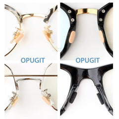 Anti-slip nose pads prevent glasses from sliding