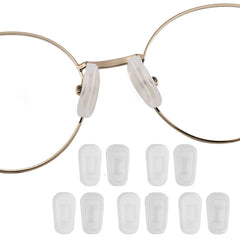 OPUGIT silicone nose pad covers for glasses – white frosted close-up